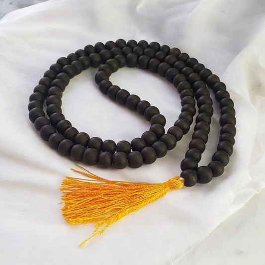 Original Karungali Malai 108-Beads Ebony Wood with Govt. Certified