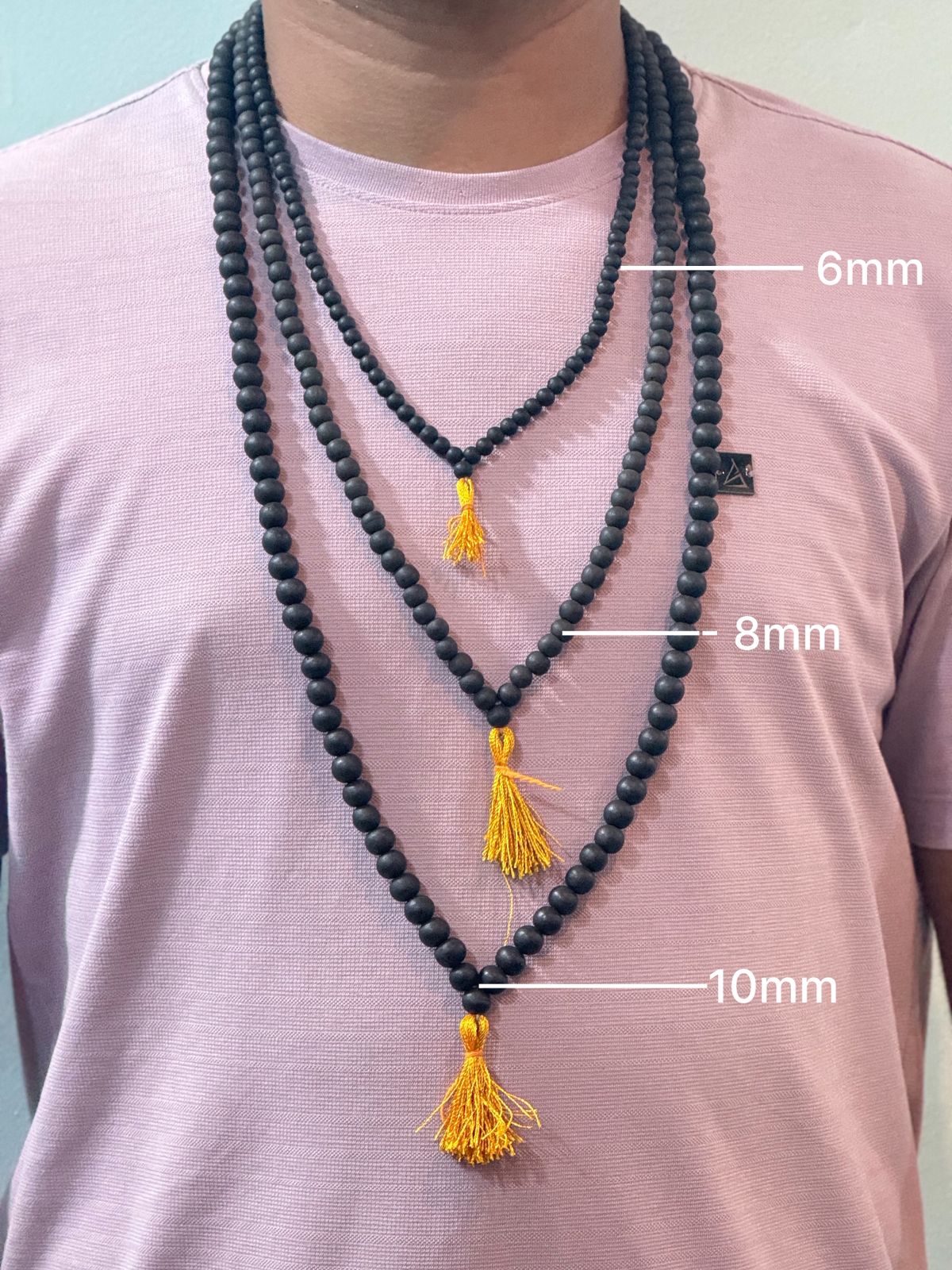 Original Karungali Malai 108-Beads Ebony Wood with Govt. Certified
